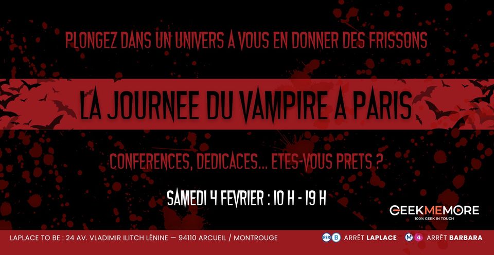 Photo de Journée du vampire : le programme complet des rencontres et conférences !
